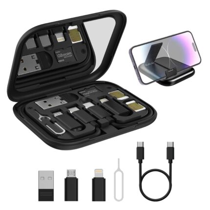 Portronics Snapcase 60W Multifunctional Fast Charging Data Cable Kit.